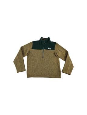 The North Face Men's Gordon Lyons 1/4 Zip pullover Size M Green Ginger Fleece